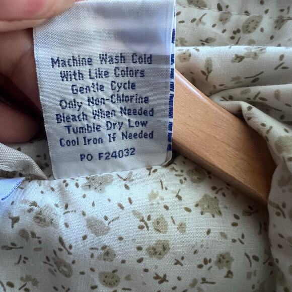 Vtg Blair Light Tan Cream Colored Coat Women 2XL Jacket Zipper Closure Polyester - Picture 7 of 8